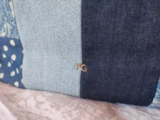 Bolso Purificación García Patchwork Azul