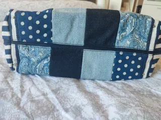 Bolso Purificación García Patchwork Azul