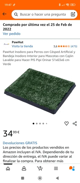 Alfombra Pipí para Perros