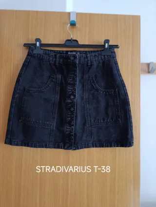 Falda vaquera Stradivarius T-38