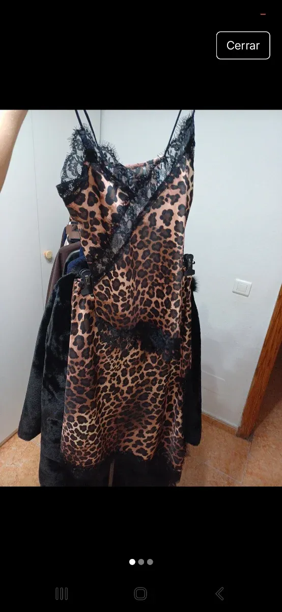 Conjunto lencero estampado tigre