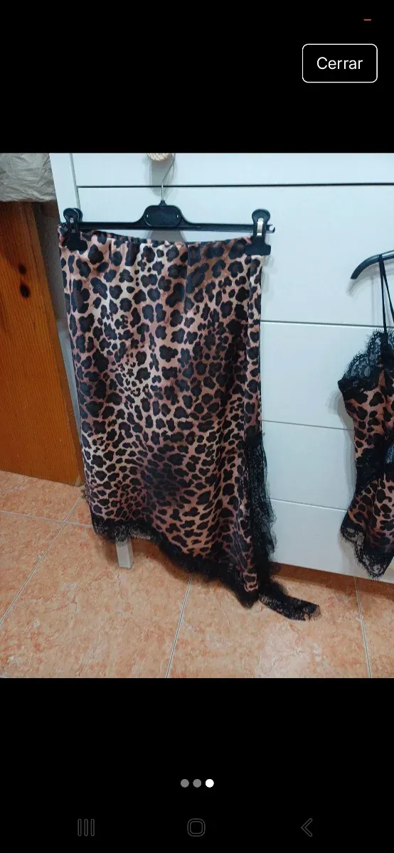 Conjunto lencero estampado tigre