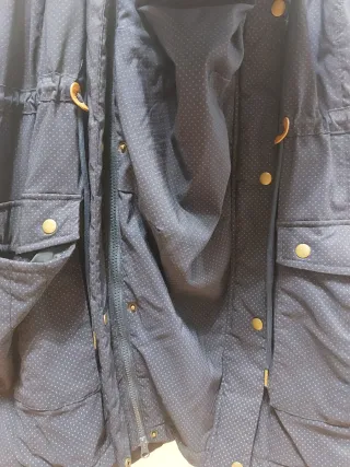 Abrigo premamá y porteo azul bpc