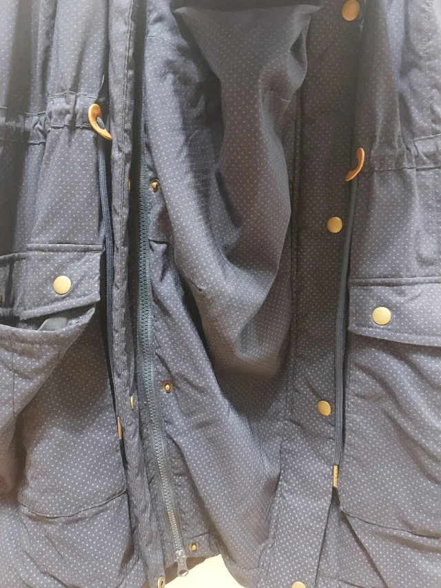 Abrigo premamá y porteo azul bpc