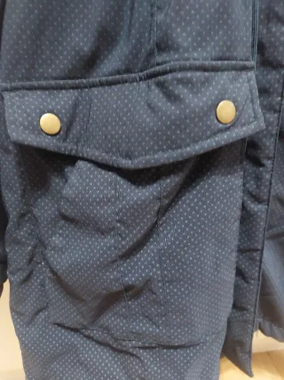 Abrigo premamá y porteo azul bpc