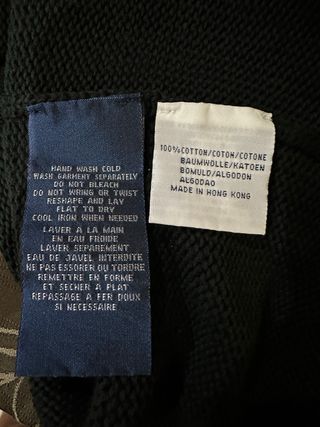 Jersey Pesado Ralph Lauren Bordado Negro