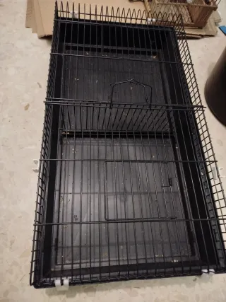 Jaula Transporte Expositor Negra