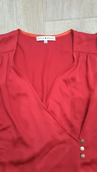 Camisa Tulle Rouge Roja Talla S