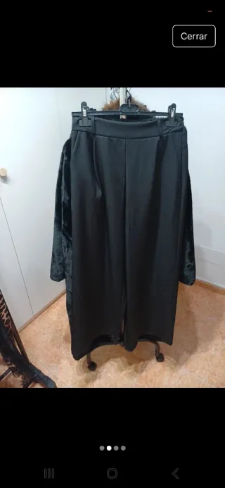 Traje chaqueta cruzado marrón y negro