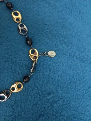 Collar y pendientes Viceroy oro y negro