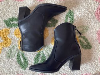 Botines negros Primark con cremallera
