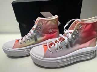 Converse plataforma multicolor talla 38