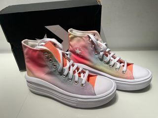 Converse plataforma multicolor talla 38