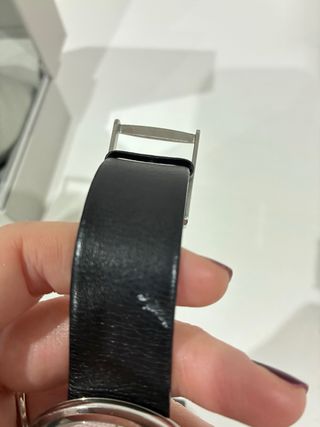 Reloj Calvin Klein Piel Negro Plata