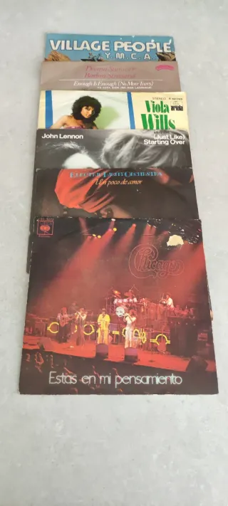 Lote 6 singles Vinilos Pop Rock Internacional