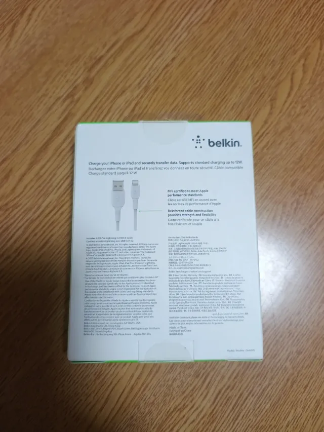 Cable Belkin Lightning a USB-A 1M Nuevo