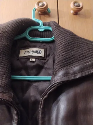 Abrigo de piel marrón mujer