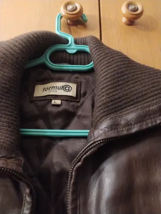 Abrigo de piel marrón mujer