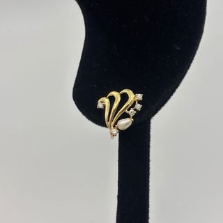 Pendientes Oro 18kt con Perlas y Circonitas