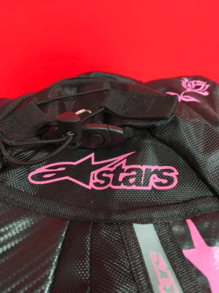 Bolsa Cintura Moto Rosa Negra