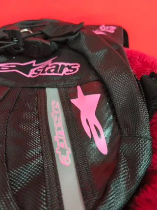 Bolsa Cintura Moto Rosa Negra