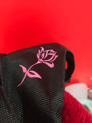 Bolsa Cintura Moto Rosa Negra