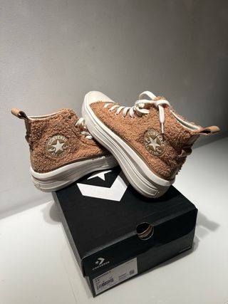 Converse plataforma borreguito talla 38