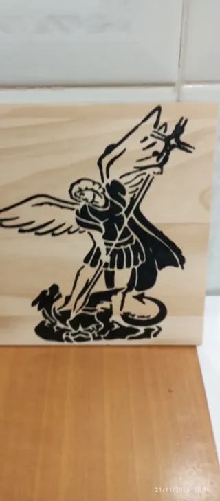 Cuadro San Miguel Arcángel Madera