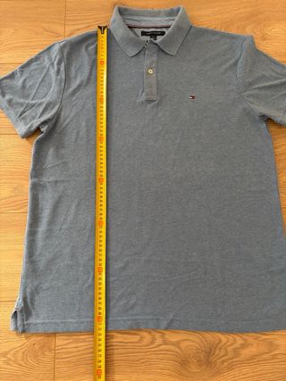 Polo Tommy Hilfiger Azul Gris Talla L