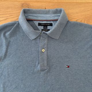 Polo Tommy Hilfiger Azul Gris Talla L