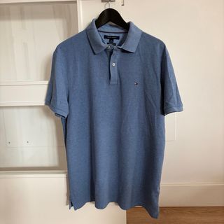 Polo Tommy Hilfiger Azul Gris Talla L
