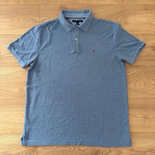 Polo Tommy Hilfiger Azul Gris Talla L