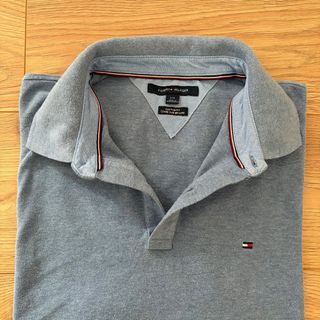 Polo Tommy Hilfiger Azul Gris Talla L