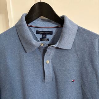 Polo Tommy Hilfiger Azul Gris Talla L