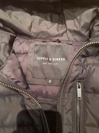 Anorak con capucha negro