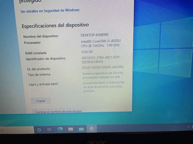 Portátil Acer Aspire E512 Nero