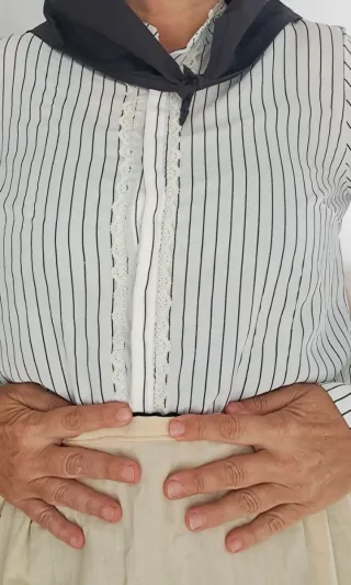 Traje completo 95cm, regional,casera,aldeana,neska