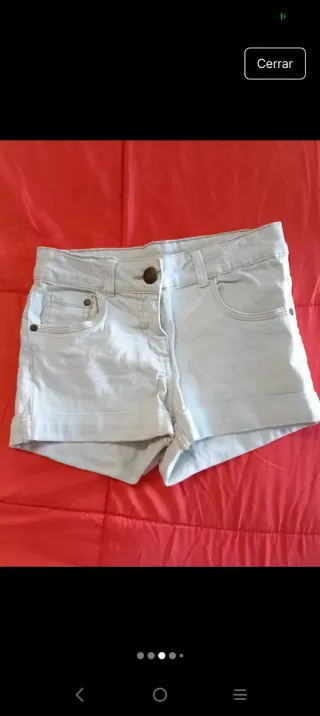 Lote 2 shorts vaqueros niña