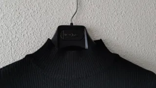 Jersey cuello medio negro Talla XS-S-M