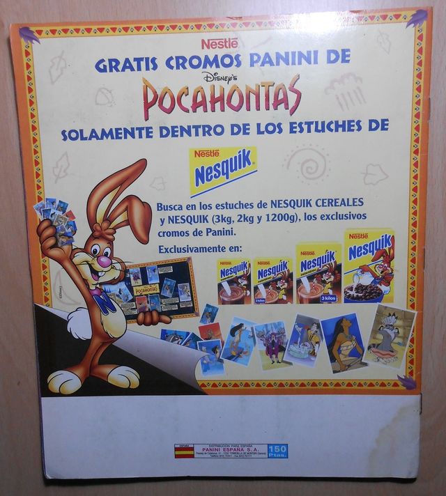 Album completo di figurine Pocahontas Panini