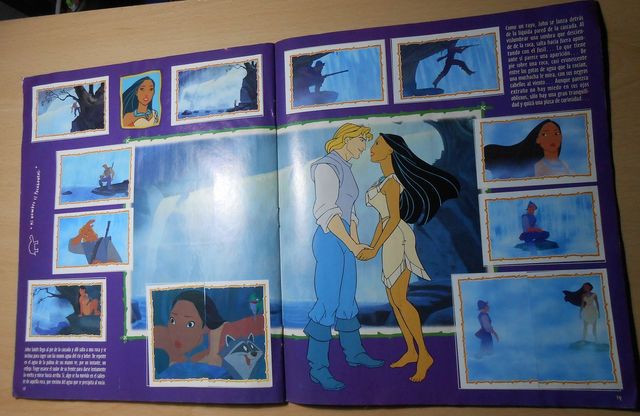 Album completo di figurine Pocahontas Panini