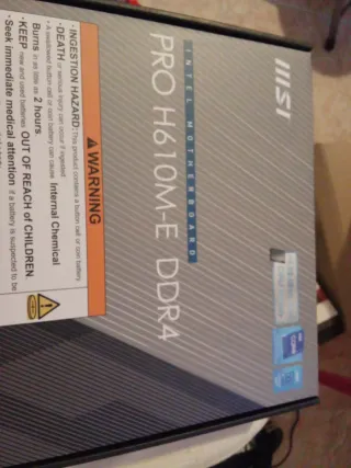 Placa BaseMSI PRO H610M-E DDR4 + CPU i3-12100F+RAM