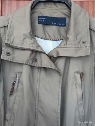 Parka Zara verde militar Talla M