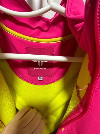 Chaqueta polar rosa y amarilla 13/14