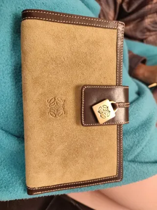 Cartera Loewe Ante Beige y Marrón