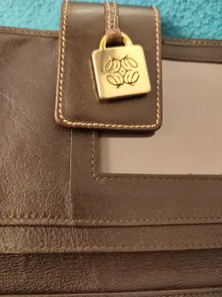 Cartera Loewe Ante Beige y Marrón