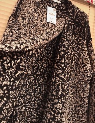 Abrigo cruzado punto Zara