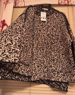 Abrigo cruzado punto Zara