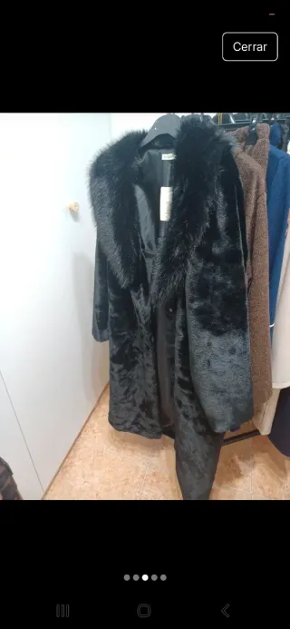 Abrigo de visón negro