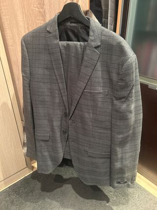 Traje Jack & Jones Gris Cuadros
